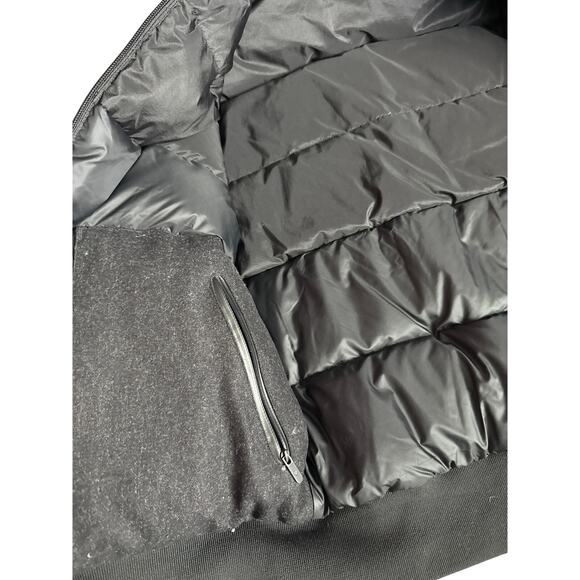 Lululemon Roam Far Reversible Wool Bomber Jacket Heather Gray/ Black Size 4 - Picture 11 of 12